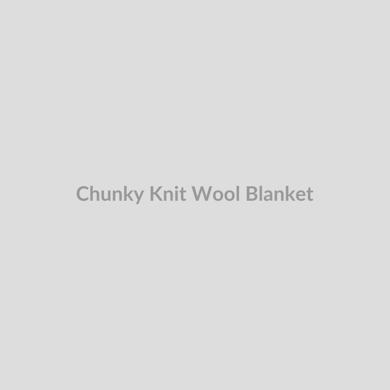 Chunky Knit Wool Blanket