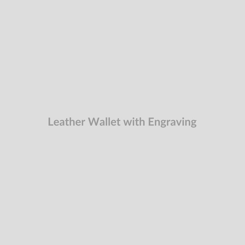 Leather Wallet with Engraving