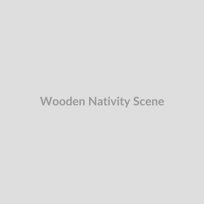 Wooden Nativity Scene
